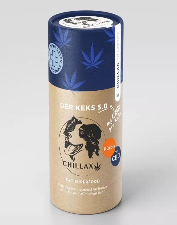 Hundekekse - Kürbis-Huhn - 5 mg CBD - Total 1200 mg CBD